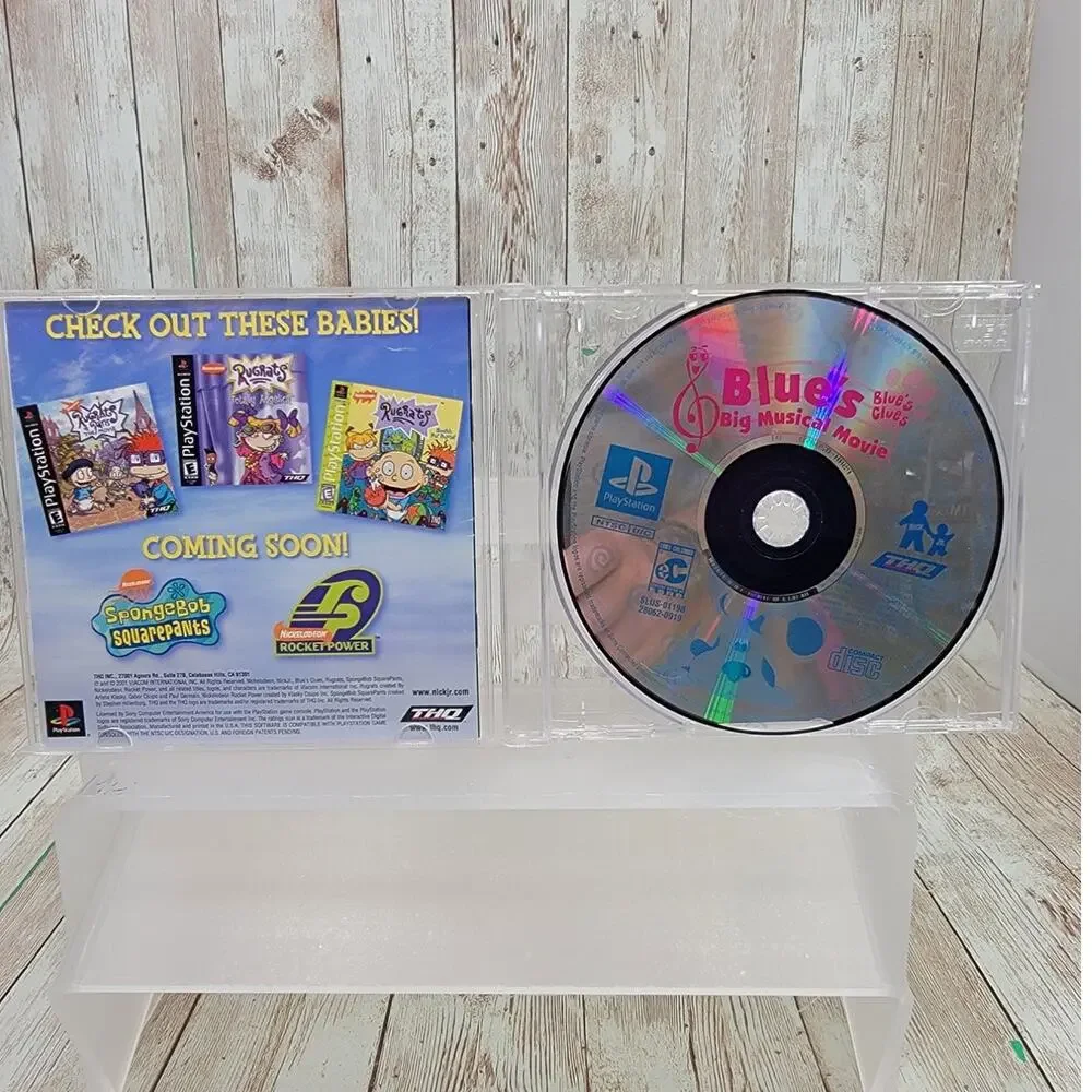 Blue's Clues Blue's Big Musical Sony PlayStation 1, 2001 PS1 w/ Manual